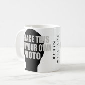 名前を付けて特別写真を作成 コーヒーマグカップ (正面左)