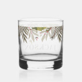 名前を付けて緑をミュート ウイスキーグラス (裏面)