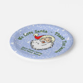 名前を付けて、サンタが大好き – サンタさんありがとう7" ペーパープレート (アングル)