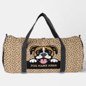 名前を付けるボクサー・ドッグ ダッフルバッグ (正面)