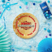 名前を付ける年を追加Merry Christmas 7" ペーパープレート (パーティー)