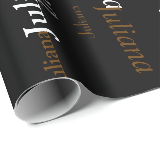 名前を付ける。自分の名前を付カスタムける ラッピングペーパー (ロールコーナー)