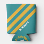 名前を付けストライプたシーシェルサンライズ 缶クーラー (裏面)