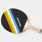 名前を付けストライプのた炭水化物 卓球ラケット (横)