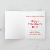 名前を付け、愛の物語を非常に良く – Valentines Day カード (内部)