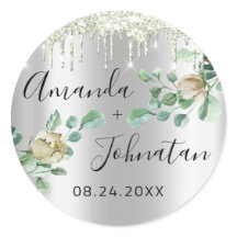 名前を保存する デート シルバー ドリップス ミントグリーン