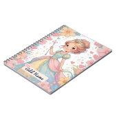 名前を入れたプリンセスノートブック ノートブック (左側)