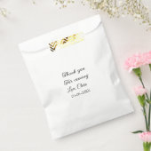 名前を入れてありがとう テキストメッセージ フェイバーバッグ (封をした状態)