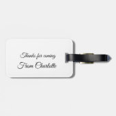 名前を入れてありがとう テキストメッセージ ラゲッジタグ (裏面横)