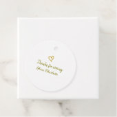 名前を入れてくれてありがとう テキストメッセージ ゴールデンハート フェイバータグ (インサイチュ)