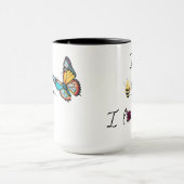 "(名前を入れてね)、、、あなたを愛してるって信じてる！" コーヒー/紅茶 マグカップ (中央)