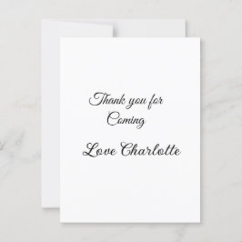 名前を入れてテキストメッセージをありがとう ポストカード