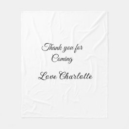 名前を入れて感謝のテキストメッセージを送ってくれてありがとう フリースブランケット