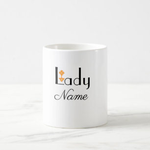 名前を入れて特別なギフト LADY マグカップ