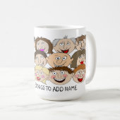 名前を入れるマグカップ コーヒーマグカップ (正面右)