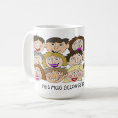 名前を入れるマグカップ コーヒーマグカップ (正面左)