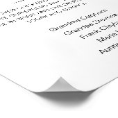 名前を刻んだメモリアルウェディングポスター 永遠に私たちの心の中に ポスター (角)