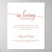 名前を刻んだ愛する人の記憶に捧げる記念看板 ポスター (正面)