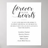 名前を刻んだ永遠のメモリアルウェディング ポスター (正面)