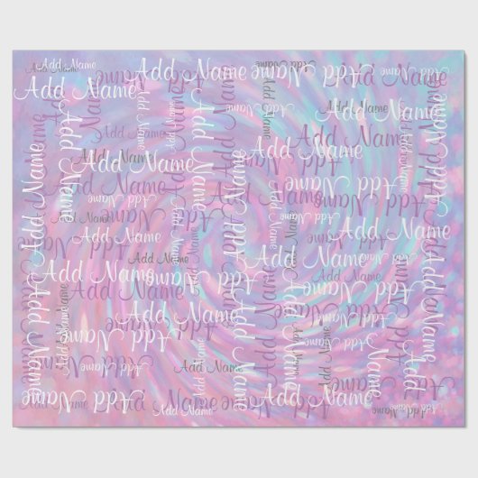 名前を加えて下さい ラッピングペーパー (フラット)