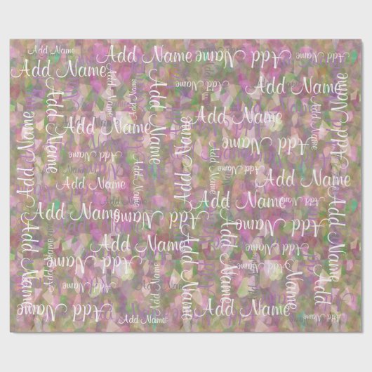 名前を加えて下さい ラッピングペーパー (フラット)