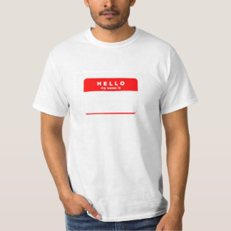 名前を加えて下さい Tシャツ