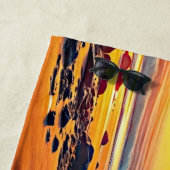 名前を加え、火の息の竜をビーチに。 ビーチタオル (インサイチュ)