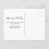 名前を変える鳥とミツバチ妊娠 案内ポストカード (裏面)