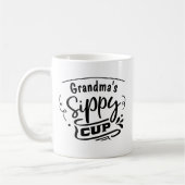 名前を変更おばあちゃんのシッピーカップ祖母または任意 コーヒーマグカップ (左)