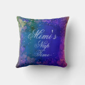 名前を変更ミミの昼寝時間の祖母ナナ クッション (裏面)