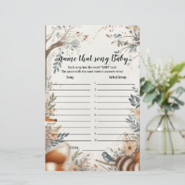 名前を当てよう ソングベイビーシャワーゲーム