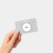 名前を持つバイナリコードコンピューター言語 バッジ (手持ち)