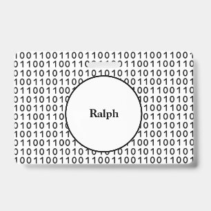 名前を持つバイナリコードコンピューター言語 バッジ