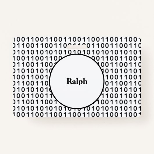 名前を持つバイナリコードコンピューター言語 バッジ (正面)