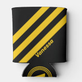 名前を持つ安全ビーストライプノスタルジック 缶クーラー (裏面)