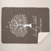 名前を持つ祖先アディクストファミリーツリー シェルパブランケット (正面(横))