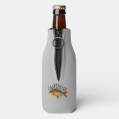 名前を持つ鯉マスター魚釣り ボトルクーラー (ボトル裏面)