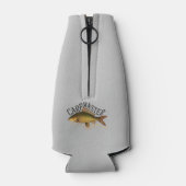 名前を持つ鯉マスター魚釣り ボトルクーラー (裏面)