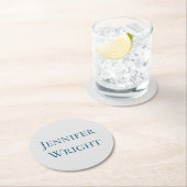 名前を標準で置き換えクラシカルる ラウンドペーパーコースター (インサイチュ)