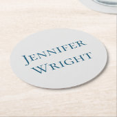 名前を標準で置き換えクラシカルる ラウンドペーパーコースター (アングル)