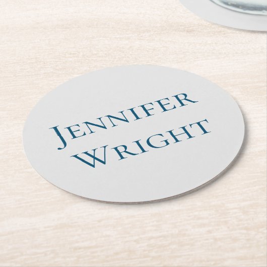 名前を標準で置き換えクラシカルる ラウンドペーパーコースター (アングル)