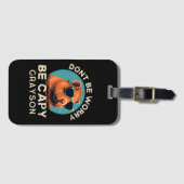 名前を気に掛けおもしろいクールパーソナライズされたない ラゲッジタグ (正面横)