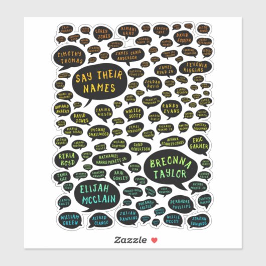 名前を虹のように言う シール (シート)