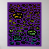 名前を虹のように言う ポスター (正面)