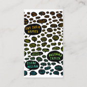 名前を虹のように言う 名刺 (正面)