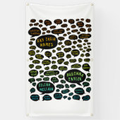 名前を虹のように言う 横断幕 (縦)