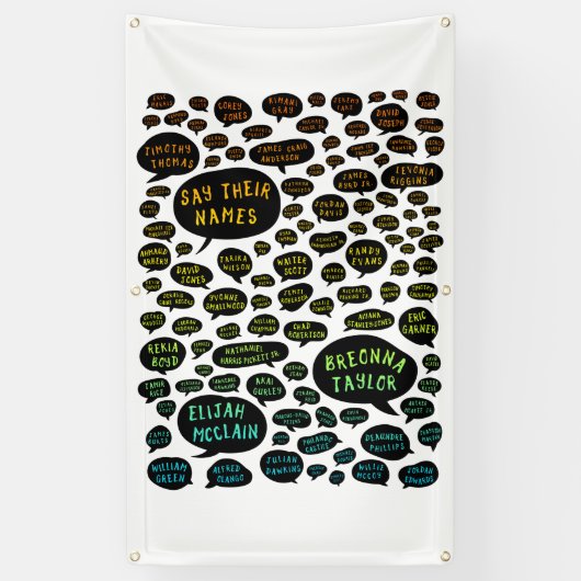 名前を虹のように言う 横断幕 (縦)