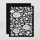 名前を言う (正面/裏面)