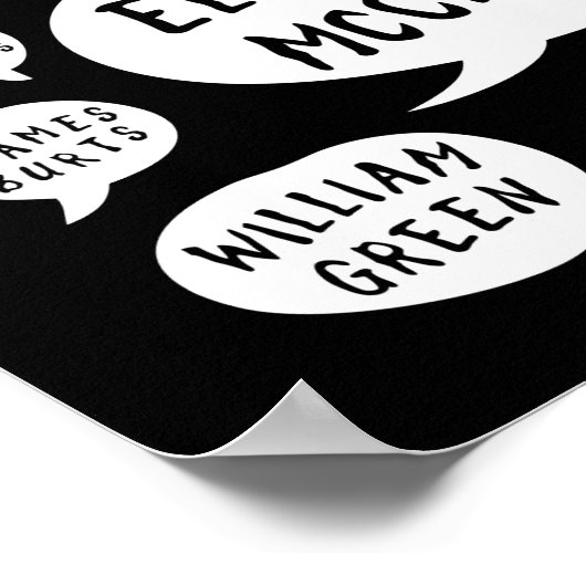 名前を言う ポスター (角)