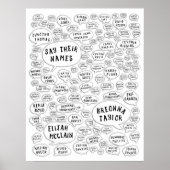 名前を言う ポスター (正面)